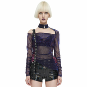 Gothic in punk majica moška - CYBER SIREN - DEVIL FASHION - TT226