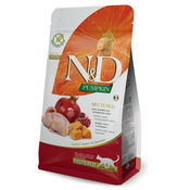 N&D Pumpkin feline Neutered Hrana za sterilisane macke, Ukus prepelice i nara, 300g
