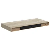 Vidaxl Stenske police 2 kosa barva hrasta 50x23,5x3,8 cm MDF
