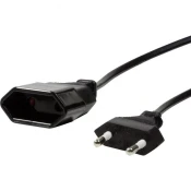 LOGILINK 230V Biskvit torta Kabel za napajanje Crno 3m CP124