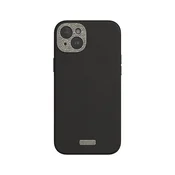 shumee Moshi Napa MagSafe - usnjen ovitek za iPhone 15 Plus (polnočno črn)