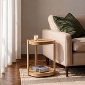 Hanah Home pomocni sto Milan C 42, 42 cm, hrast