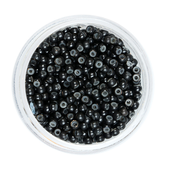 INF Mikro obročki z nano silikonsko oblogo za podaljševanje las Black, (21757116)