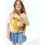Sinsay - Pamucna majica sa printom The Lion King - svetlo žuta