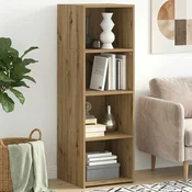 vidaXL Visok predalnik Artisan hrast 40 x 41 x 124 cm Inženirski les