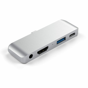 Satechi Mobile Pro USB-C hub za iPad Pro, 4 ulaza, srebrno