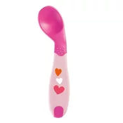 Chicco plasticna kašicica pod uglom,devojcice