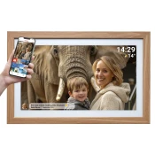 Denver PFF-2162LW digital photo frame Light brown 54.6 cm (21.5) Touchscreen Wi-Fi