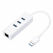 TP-Link USB 3.0 3-Port Hub & Gigabit Ethernet Adapter 2 in 1 USB Adapter | UE330
