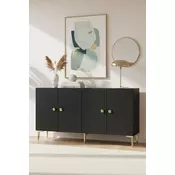 HANAH HOME Komoda Simple 150 Anthracite Gold