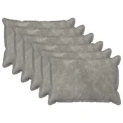 vidaXL Prevleka za blazino 6 pcs HOUTEN Svetlo siva 30 x 50 cm