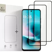 Zaštitno staklo TECH-PROTECT GLASS FIT+ 2-PACK ZA MOTOROLA MOTO G57 / G57 POWER / G67 POWER CRNI (5906302340156)