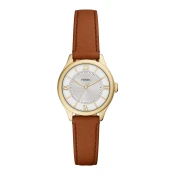 FOSSIL Analogna ura GILMORE konjak/zlata/črna/srebrna