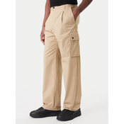 HUGO Hlače iz tkanine Craysen 50553180 Bež Straight Fit