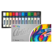 Kolorino Artist Square Dry Pastels - komplet 12 suhih pastelov
