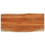 Stolna ploca 140x60x2,5 cm pravokutna bagremovo drvo živi rub