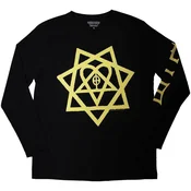HIM Heartagram Honeycomb (Sleeve Print) Black XL Majica