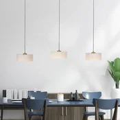 Paul Neuhaus LED-visoka svetilka MARIKA, bež/bela, 105 cm, 3-žarilna, steklo, z možnostjo - Dnevna soba/jedilnica - Sodobni
