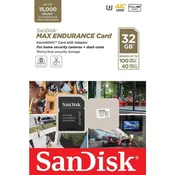 SanDisk microSDHC Max Endurance, 32 GB (151031)
