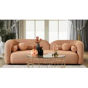 Casa Padrino luxury sofa orange 240 x 90 x H. 75 cm - Living room sofa - Hotel sofa - Living room furniture - Hotel furniture - Luxury furniture - Luxury furnishings