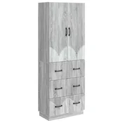 Vidaxl Set omar 2 szt. Siva Sonoma 66 x 34,5 x 87 cm Inženirski les