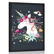 Plakat prikupen samorog - 20x30 white
