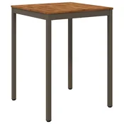vidaXL Vrtni Bar Miza Naravna in kava 80 x 80,5 x 105 cm