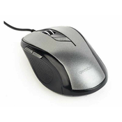 GEMBIRD miška MUS-6B-01, USB, črno-srebrna
