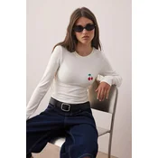 Trendyol Milla ženska bluza Twoaw26Bz00120, Krem