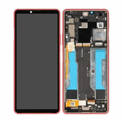 Sony Xperia 10 III - LCD zaslon + steklo na dotik + okvir (roza) - A5034095A Genuine Service Pack