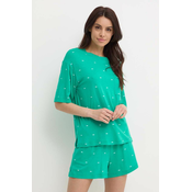 Pižama Dkny ženska, zelena barva, YI80010