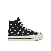 Modne superge Converse Chuck Taylor All Star Lift Platform Polka Dots A10688C Črna