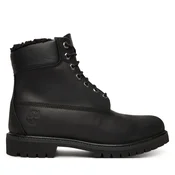 TIMBERLAND Gležnarji z vezalkami črna