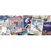 Ravensburger - Puzzle Vintage panorama Ski-Poster - 1 000 kosov