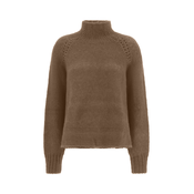 Deha PULLOVER SOFFICE COLLO ALTO, ženski pulover, rjava D93521