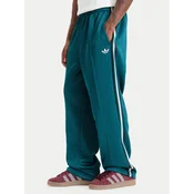 adidas Spodnji del trenirke Adicolor Spacer Baggy Track Pant KS7429 Zelena Relaxed Fit