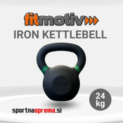 Fitmotiv Iron Kettlebell 24 kg – kettlebell utež iz litega železa