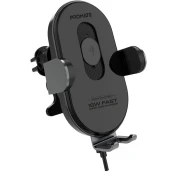 PROMATE Powermount15 Vozač tartó-Smart Senzor žica bez punjač 15W crno