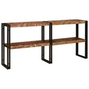Vidaxl Konzolna miza večbarvno 160 x 33 x 75 cm Trdna obnovljena les
