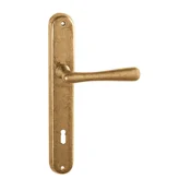 Vratno okovje TWIN ELEGANT BA 1220 (SM), klika-klika, WC ključ, Twin SM (stara medenina), 72 mm