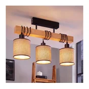 Brilagi - Plafonski luster NUBILA 3xE27/60W/230V borovina/braon