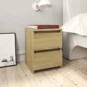 Nocni ormarici 2 kom boja hrasta 30x30x40 cm konstruirano drvo