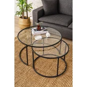 Hanah Home Klub sto Belarus 15x45x15cm Crni