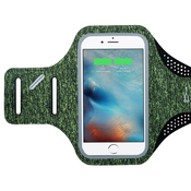 Cadorabo Cadorabo Sport Arm Torka za mobilne telefone od 4,7 do 6,0 palca v zeleni - Sport zapestni zapestni pas za torbico za mobilne telefone z zaprtjem Velcro, (20622012)