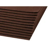 Tkanina dekorativni filc / filc 20x30 cm - (F89) rjava (12 kosov)
