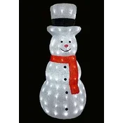 Multistore.si Akrilni LED snežak, 160 LED, bel, 80 cm, zunanji
