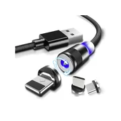 Cool Mango magnetski kabel za punjenje 2 komada (1 + 1 GRATIS), 3 u 1 za pametne telefone, 1 m