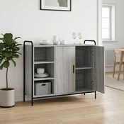 Vidaxl Strani šal Siva Sonoma 97 x 33 x 81 cm Inženirski les