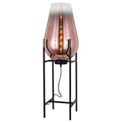 Casa Padrino luxury floor lamp copper/black 30 x 30 x H. 97 cm - Metal floor lamp with glass lampshade - Luxury floor lamps - Luxury lamps - Luxury interior