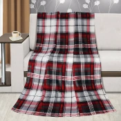 Bellatex Camping Plus odeja kvadratna rdeča, 150 x200 cm